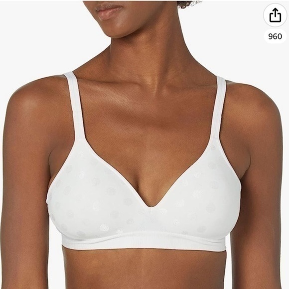 Hanes Women's ComfortFlex Fit Full Coverage Wirefree White Size small - Picture 1 of 7